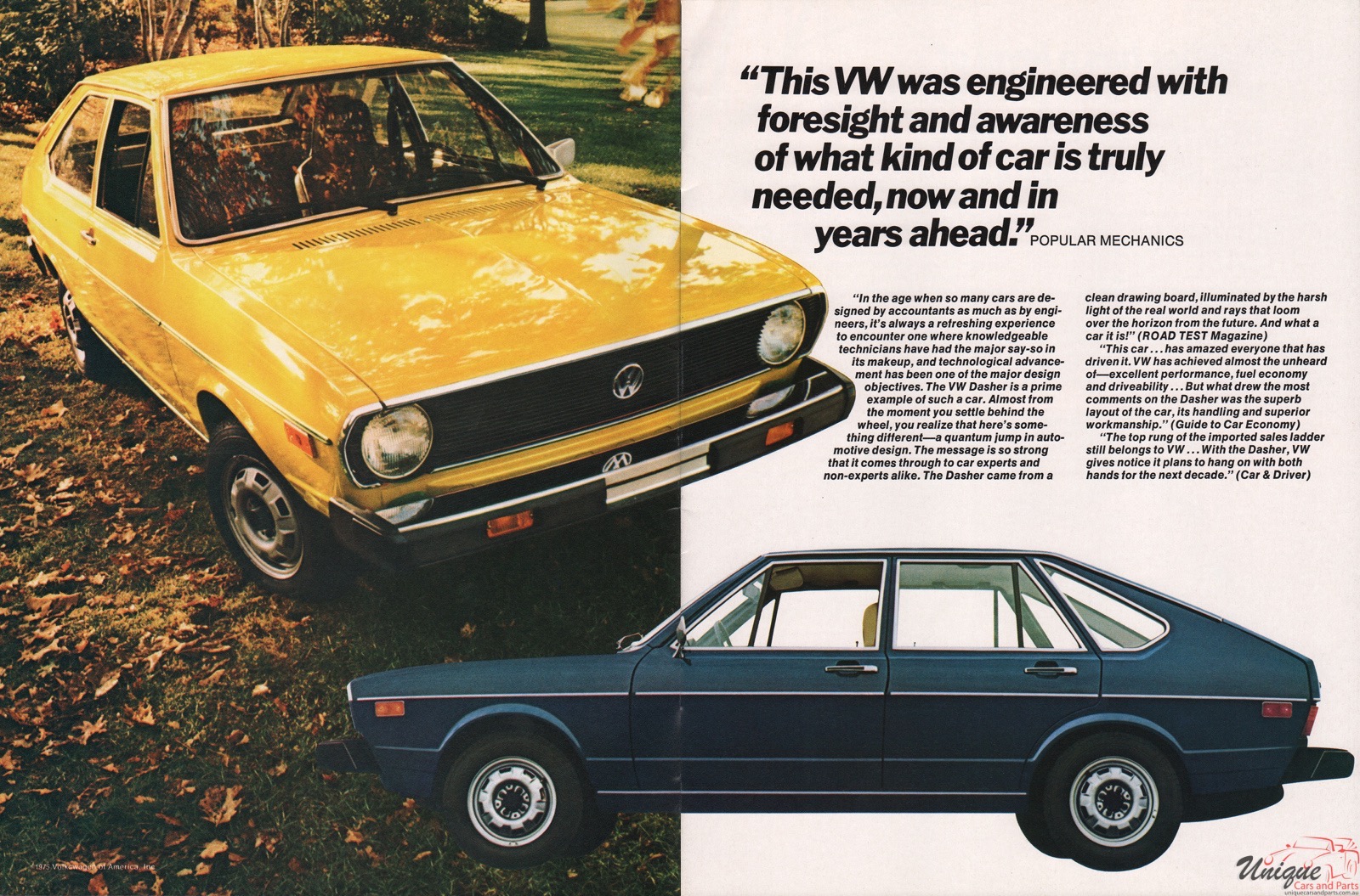 1976 Volkswagen Dasher Brochure Page 5